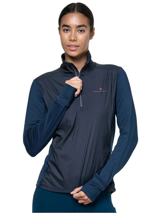 Bluza Damă Sport Uscare Rapidă Albastră