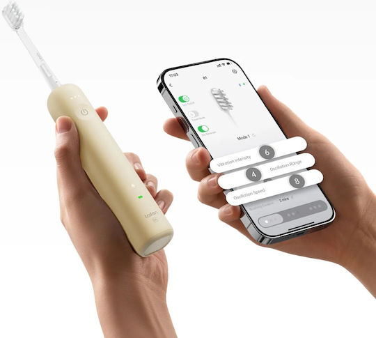 Laifen Water Flosser με Αισθητήρα Πίεσης και Θήκη Ταξιδίου Κίτρινο