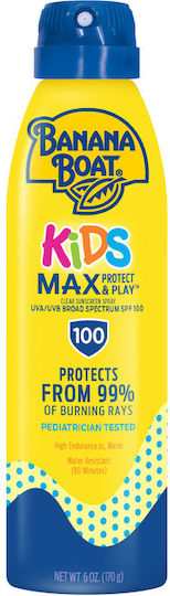 Banana Boat Max SPF100 Водоустойчив Детски Слънцезащитен Спрей 170ml