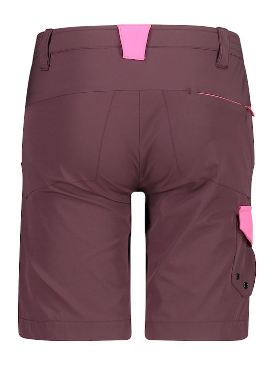 Kids Fabric Shorts/Bermuda Burgundy