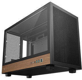 Deepcool CH260 Дървено Геймърско Micro Tower Компютърно Кутия със Страничен Прозорец Черно