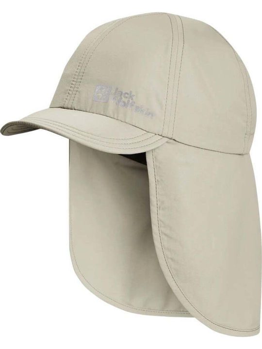 Jack Wolfskin Palarie Copii Tesatura Cu Protectie Solara Bej Jack Wolfskin Palarie Copii Tesatura Cu Protectie Solara Bej