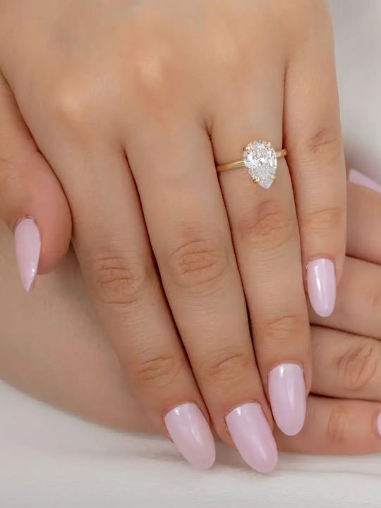 Single Stone Ring From 9K Gold