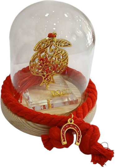 Kalliopi Silver Ρόδι από Γυαλί