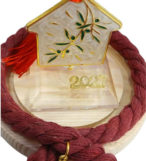 Kalliopi Silver Handmade Tabletop New Year's Lucky Charm Home Beige Glass 2027