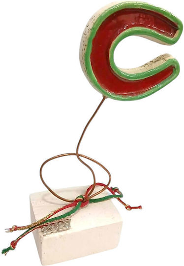 Kalliopi Silver Ceramic Horseshoe