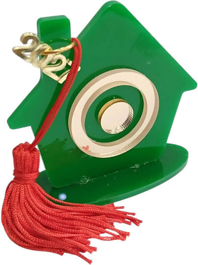 Kalliopi Silver Tabletop New Year's Lucky Charm Home Green Made of Plexiglass 2027 8x8cm Kalliopi Silver Tabletop New Year's Lucky Charm Home Green Made of Plexiglass 2027 8x8cm