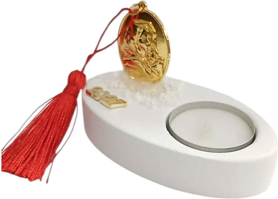 Kalliopi Silver Χειροποίητο Επιτραπέζιο Γούρι με ευχές Χρυσό από Πέτρα 2027