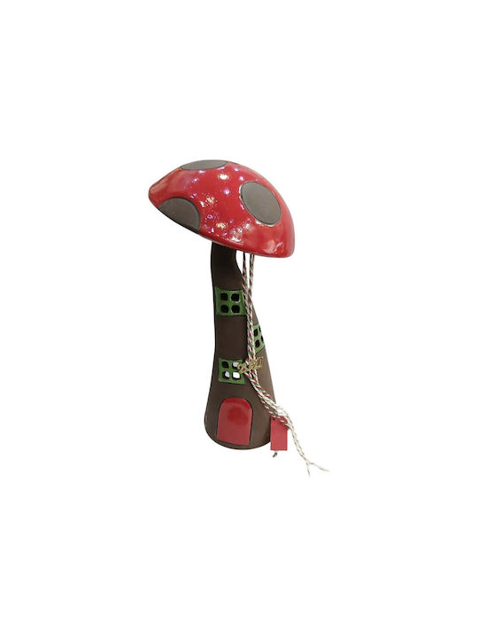 Kalliopi Silver Handmade Tabletop New Year's Lucky Charm with Wishes Black Ceramic 2027 13x22cm