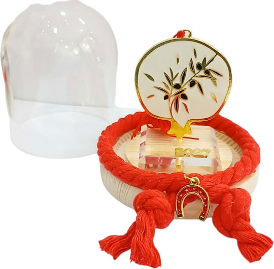 Kalliopi Silver Handmade Tabletop New Year's Lucky Charm Pomegranate Made of Glass 2027