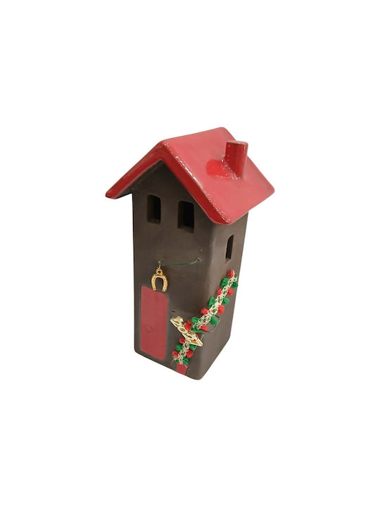 Kalliopi Silver Handgefertigter Tischplatte Glücksbringer Startseite Rotes Keramik 2027 5x15cm
