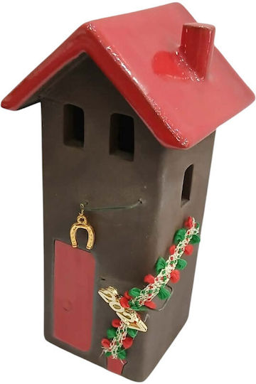 Kalliopi Silver Handgefertigter Tischplatte Glücksbringer Startseite Rotes Keramik 2027 5x15cm Kalliopi Silver Handgefertigter Tischplatte Glücksbringer Startseite Rotes Keramik 2027 5x15cm