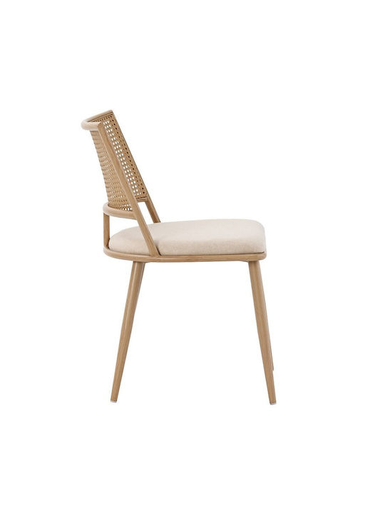 Giulia Ess- und Küchenstühle Metallisch Beige 4 Stück 49x52x80cm