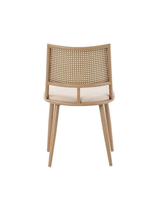 Giulia Ess- und Küchenstühle Metallisch Beige 4 Stück 49x52x80cm