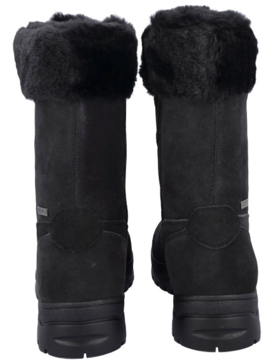Cizme dama de zapada de catifea Negre