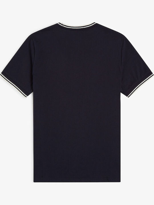 Tениска с двойни кантове Navy