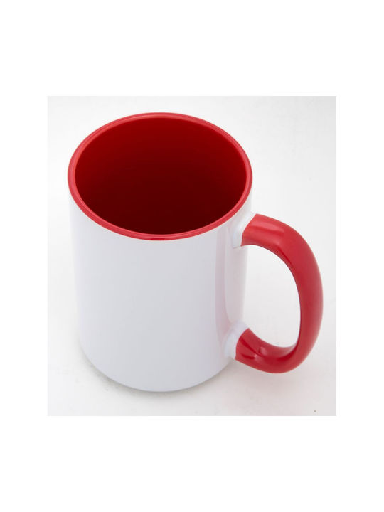 Koupakoupa Basket Net Mug Ceramic Red 450ml