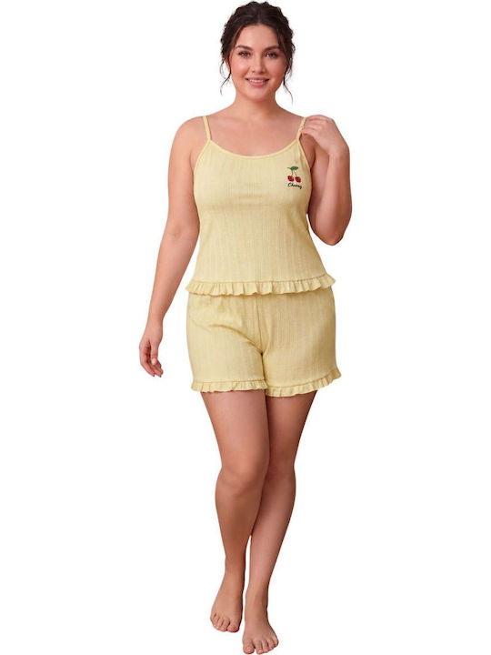 Asel Winter Women's Pyjamas Kit Yellow