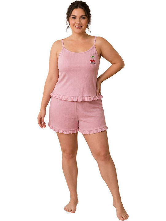 Asel Winter Women's Pajama Set Pink