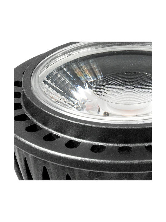 kelvo Metallic Recessed Spot with Built-in LED and Warm White Light White 5x5cm