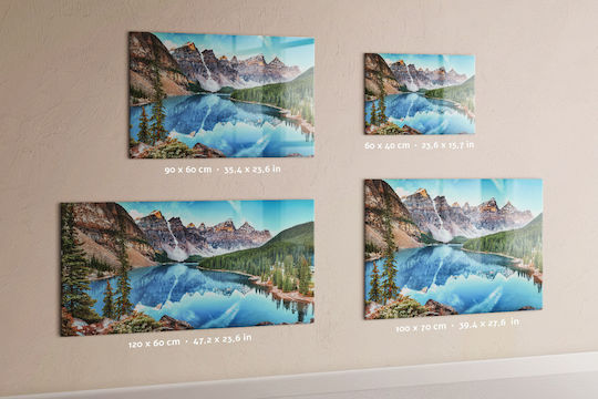 Magnetic Board Mountain Landscape One Magnet 120x60