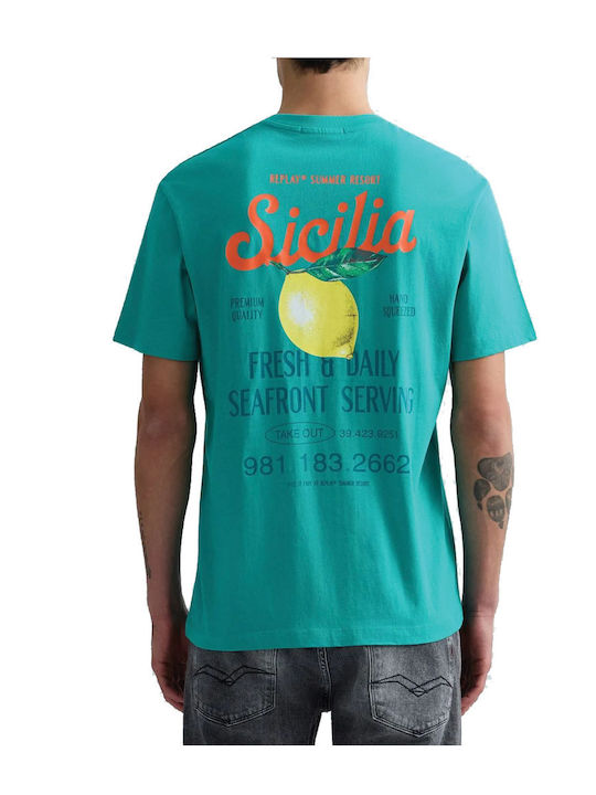 T-shirt Orange-Green