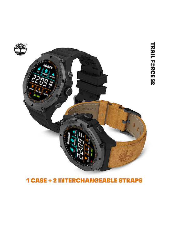 Timberland Timberland Men's Watch 50mm Battery With Brown Leather Strap
