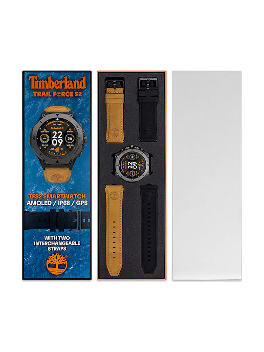 Timberland Timberland Men's Watch 50mm Battery With Brown Leather Strap