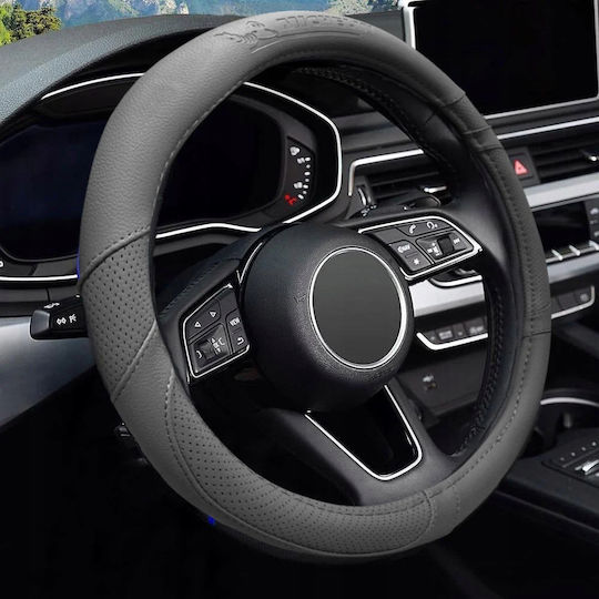 Michelin Michelin Auto Lenkradabdeckung Synthetisch Graue mit Schwarzer Naht
