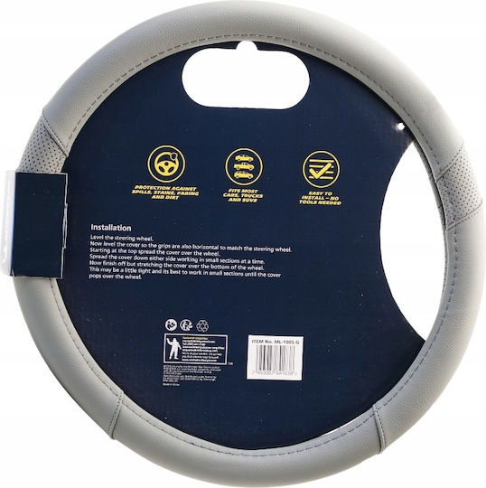 Michelin Michelin Auto Lenkradabdeckung Synthetisch Graue mit Schwarzer Naht