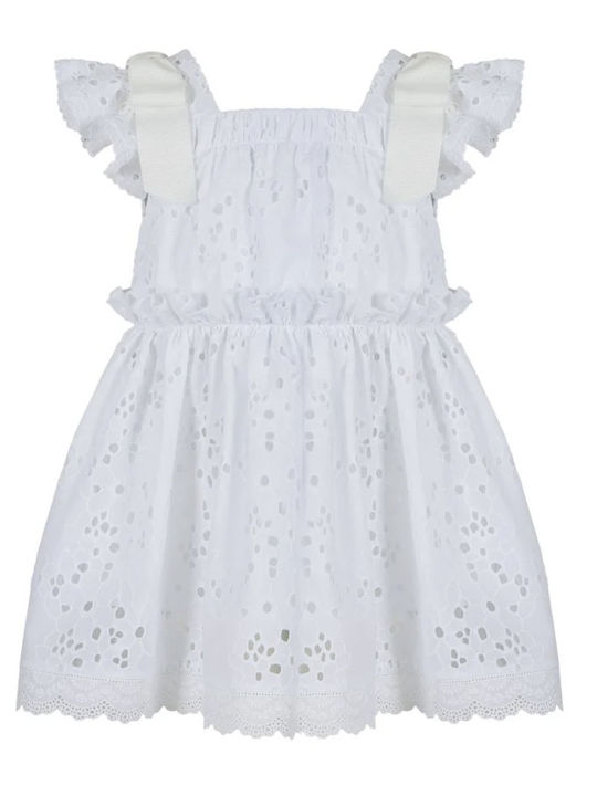 Lapin White Knitted Baptism Dress