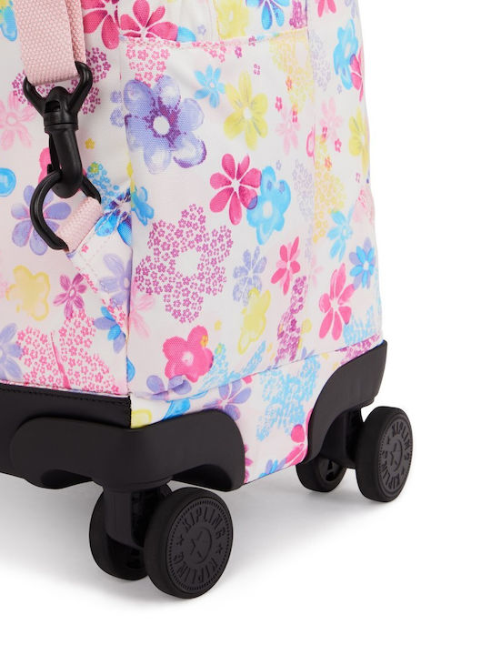 Kipling New Zea School Bag Trolley Elementary Flower Stamp 26L 35 x 21 x 50cm