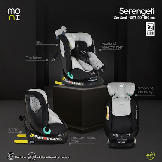 Moni Serengeti Autositz i-Size mit ISOfix Beiges 0-36 kg