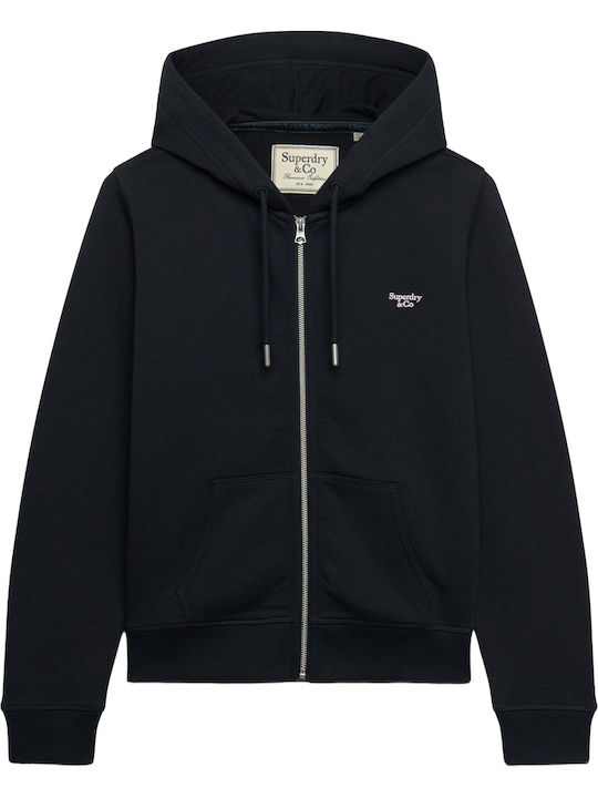 Damen Sweatshirt Strickjacke Eclipse Marineblau