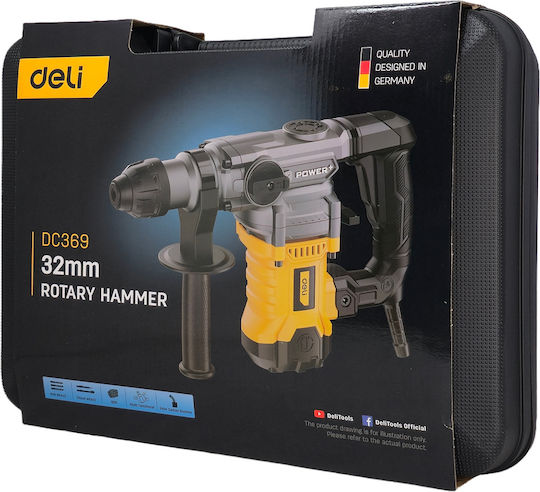 Deli DC369 Electric Impact Rotary Hammer 1500W with SDS Plus Socket