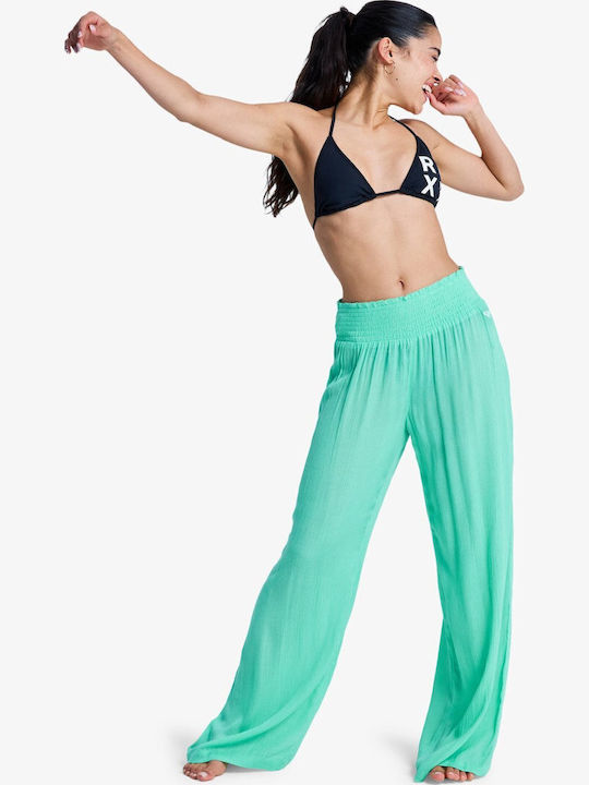 Roxy Women's Beachwear Pants in Green Color