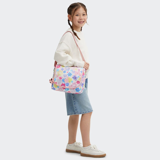 Kipling New Kichirou School Snack Bag 6 Litre Flower Stamp 20.5x12.5x23cm