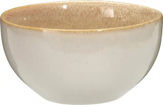 Koopman Round Ceramic Serving Bowl Beige with Diameter 14cm 4 Pieces