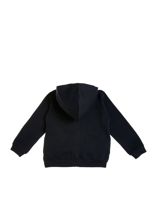 Kinder-Sweatshirt Strickjacke mit Taschen Marineblau