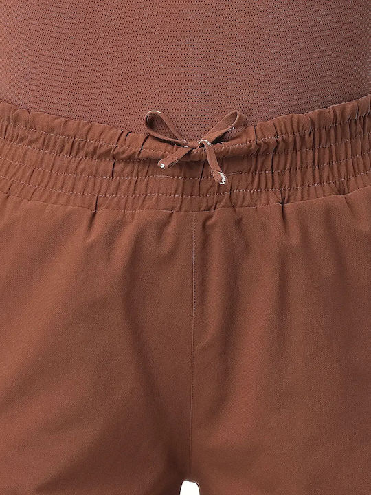 Women's Activewear Brown Shorts