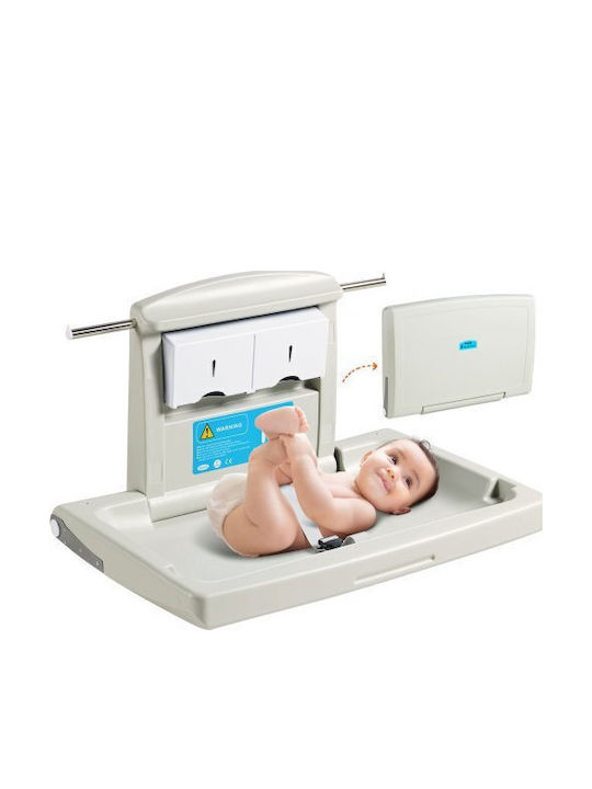 Vevor Wall-Mounted Baby Changing Station Horizontal Foldable Diaper Changing Table Safety Straps Commercial Bathrooms & Daycare Centers Yysnbths0000ezo8fv0