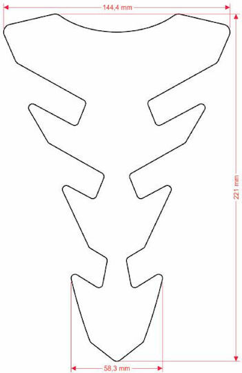Onedesign Протектор за резервоар Expression Slim Tribal Сив