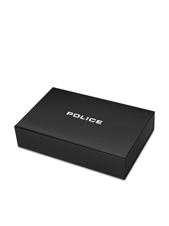 Police Batman Men's Watch 45mm Battery With Black Leather Strap