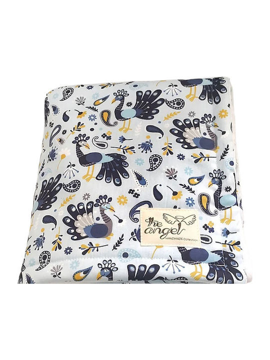 The Angel Duvet Crib Cotton Peacocks Multicolour 110x140cm
