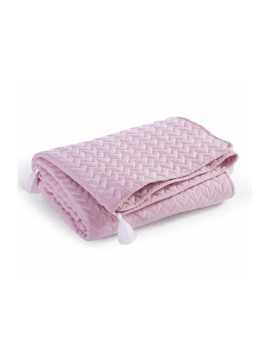 Nef-Nef Homeware Flirt Βρεφικό Κουβερλί από Πολυεστέρα Ροζ 110x150cm