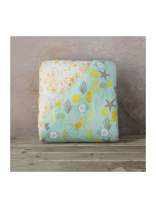 Nima Oceanis Baby Quilt Baumwolle Mehrfarbig 100x140cm