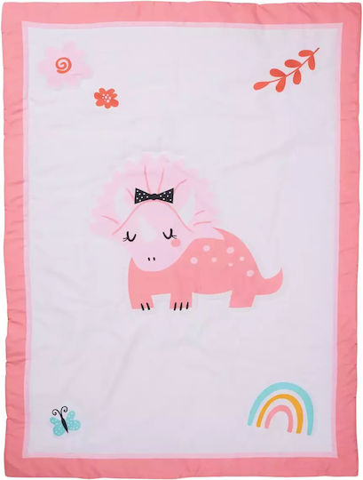 Das Home 4936 Pătură pentru bebeluși Microfibra Pink, White 110x150cm