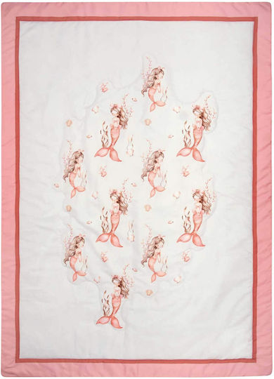 Greenwich Polo Club Baby Quilt 110x150cm Grey, Pink