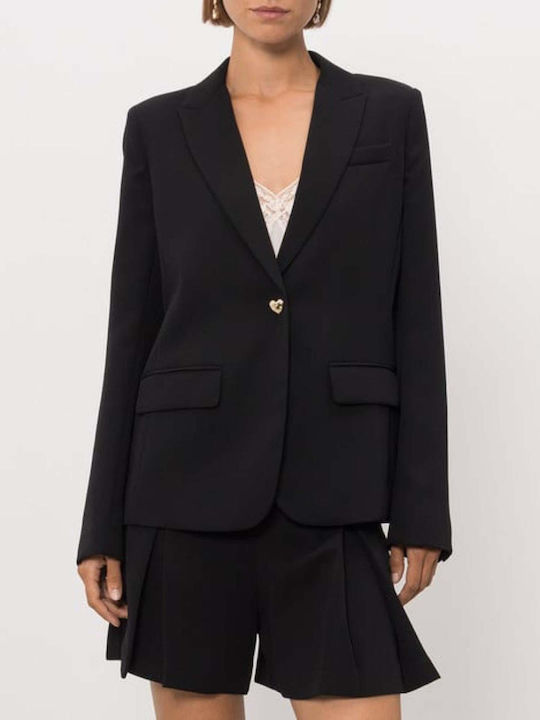 Twinset Women's Crepe Blazer Black