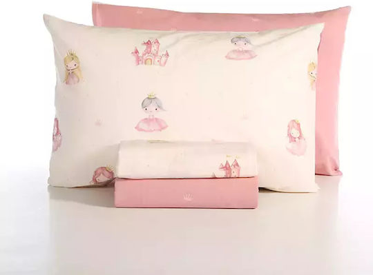 Nef-Nef Homeware Single Set Our Princess Pink 170x260cm Nef-Nef Homeware Single Set Our Princess Pink 170x260cm